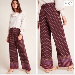 Anthropologie Marsden Wide Leg Pants size 12